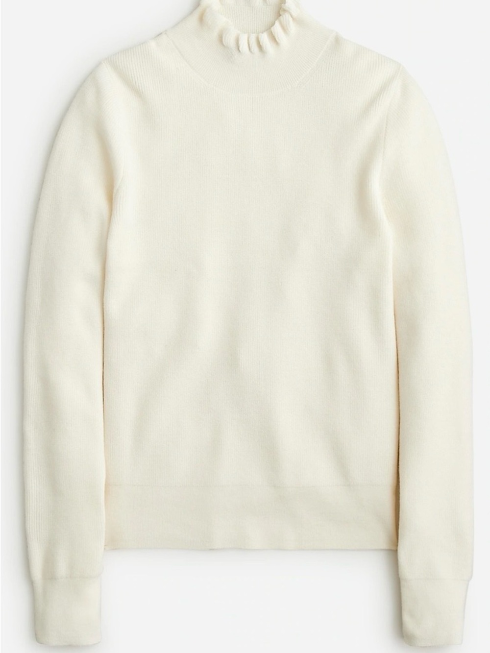 J. Crew Off-White Mockneck Sweater